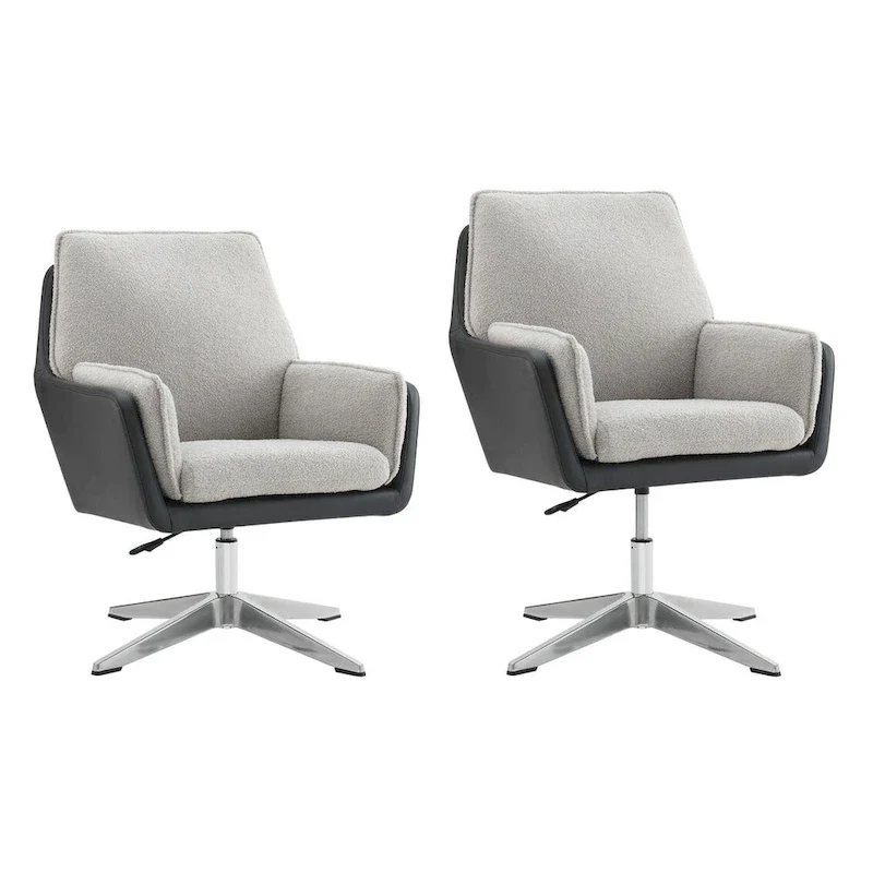 Marcia Swivel Sherpa Chair Accent Chair