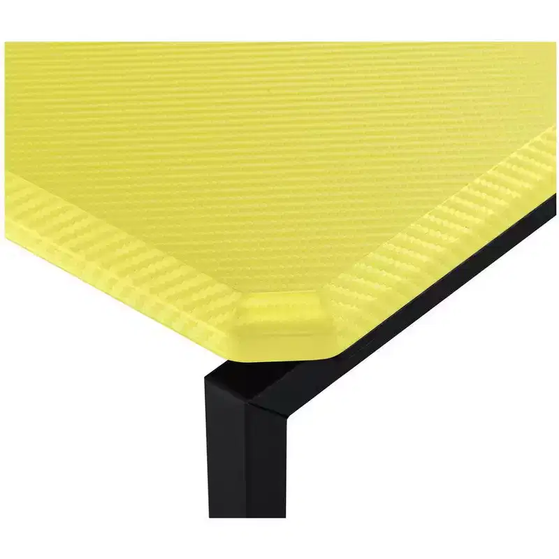 Gaetano 3 Piece Yellow Carbon Fiber Wrap Coffee Table Set, 39.5W Coffee Table with 2 End Tables MDF Top Metal Frame