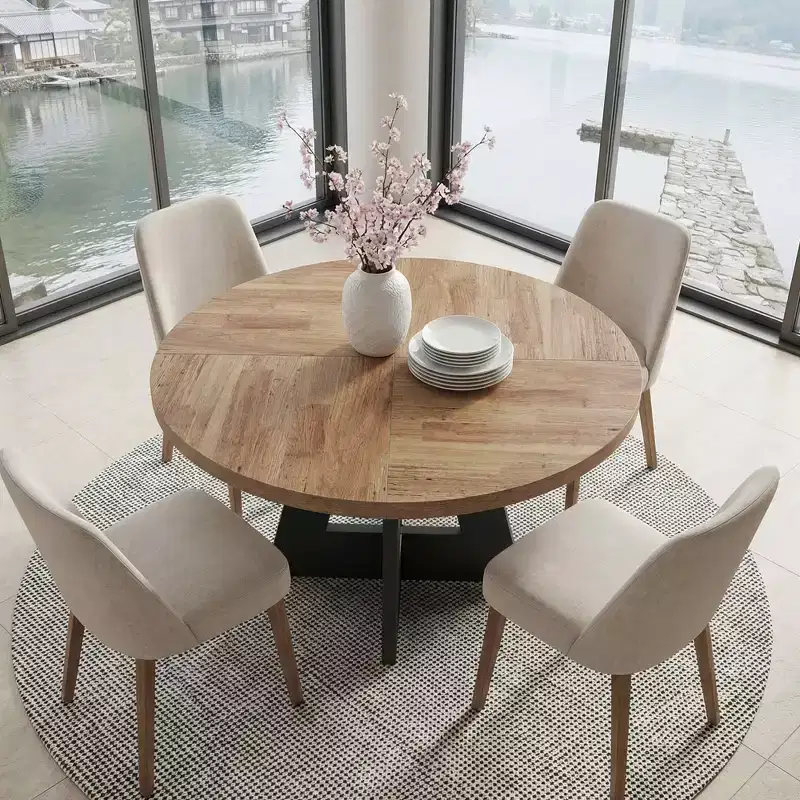63 Farmhouse Dining Table, Easy Assembly & Multi-Use Home Workstation