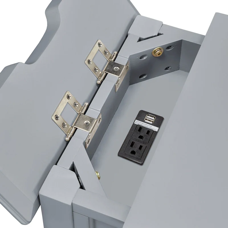 Zayden 1-drawer Side Table with Charging Station by iNSPIRE Q Bold