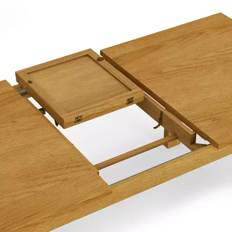 Saige 60-76 inch x 36 inch Rectangle Transitional Extendable Dining Table