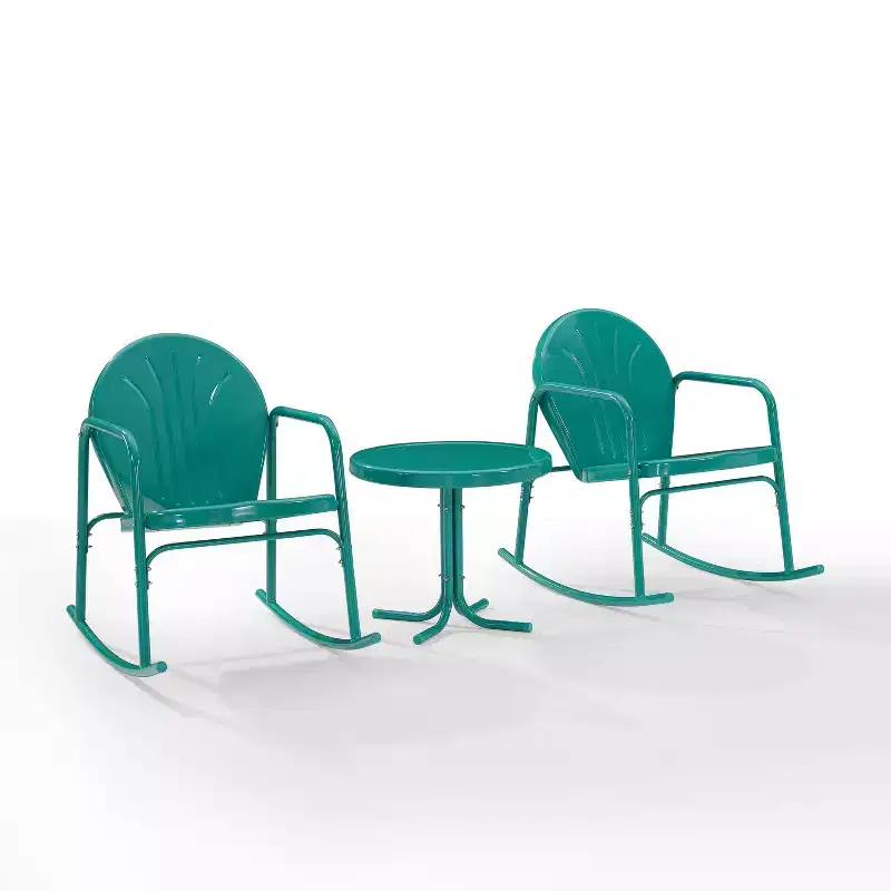 Crosley 3pc Griffith Outdoor Patio Rocking Chair Set