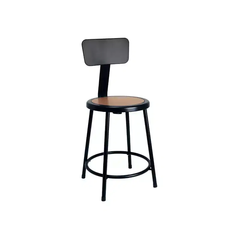 Hampden Furnishings 24" Felix Collection Steel Counter Height Barstool with Backrest