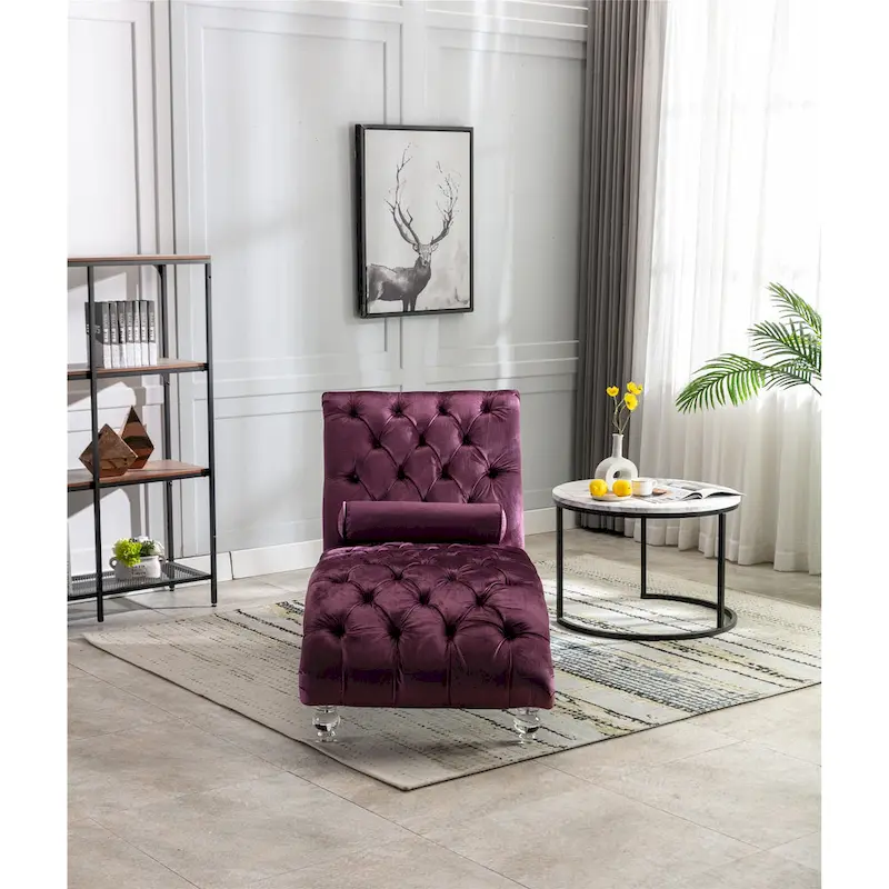 Leisure concubine sofa with acrylic feet