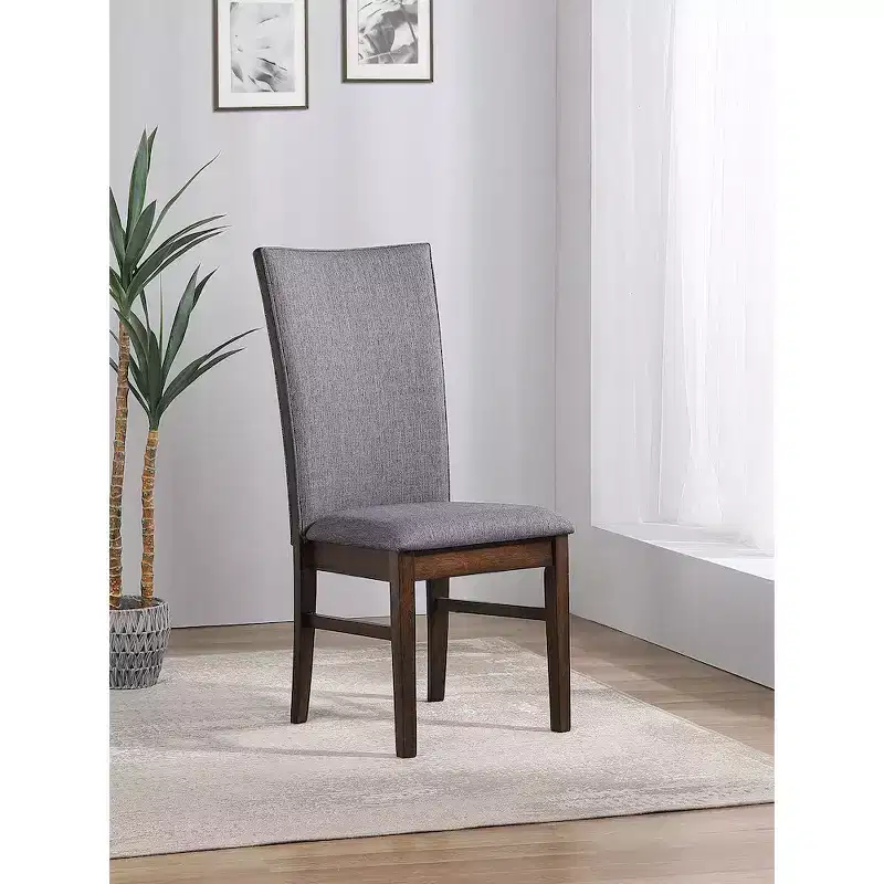 Coaster,Sherwood Upholstered Dining Side Chair Grey (Set of 2)
