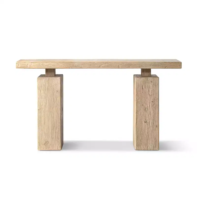 Jennifer Taylor Home Calder 45 Solid Reclaimed Elm Plinth Console Table