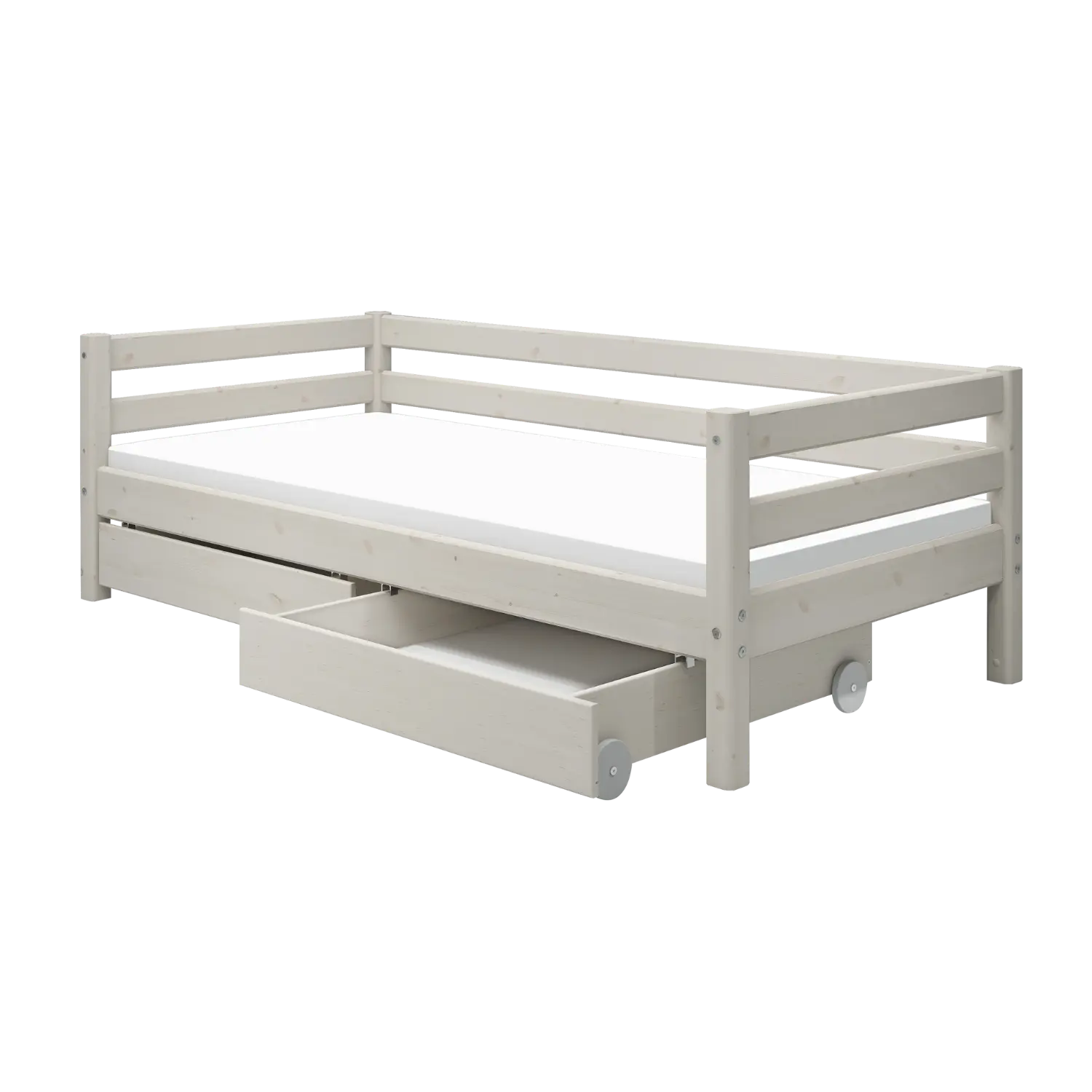 Single Bed with Storage, 90x200 cm,