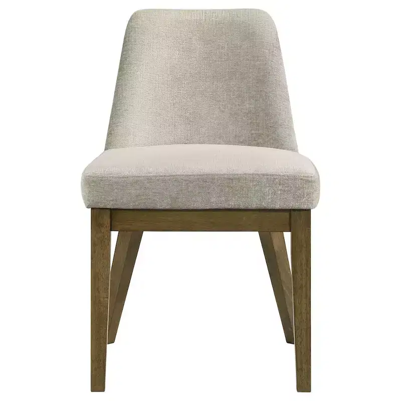 Coaster,Castlewood Upholstered Dining Side Chair Brown Oak (Set of 2)
