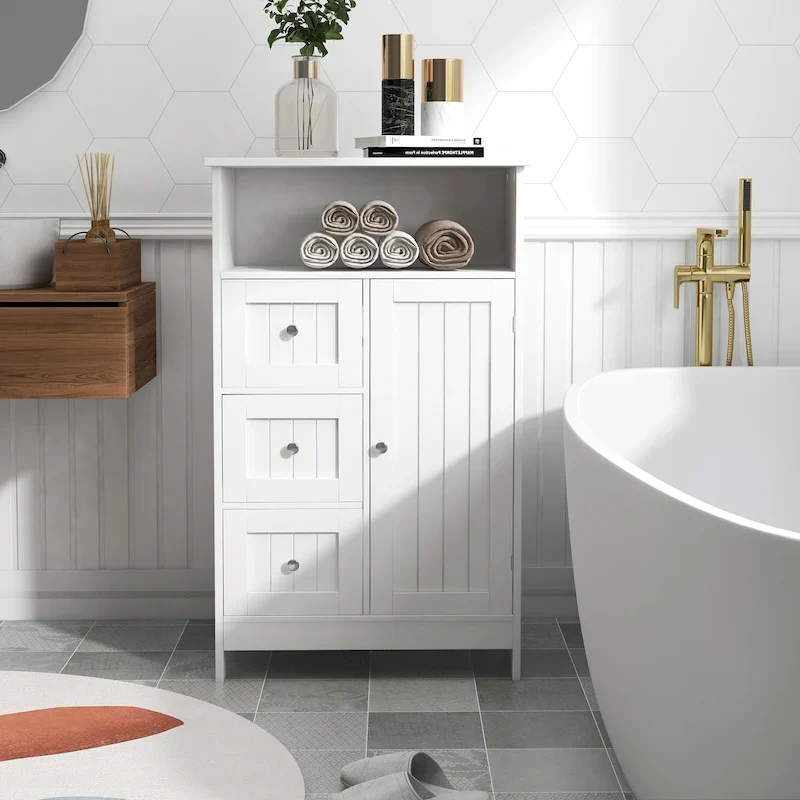 Bathroom standing storage cabinet