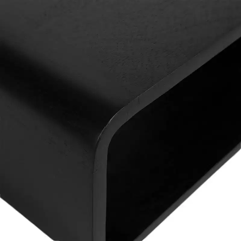 Kate & Laurel All Things Decor 18"x10" Deguara Floating Shelf Black