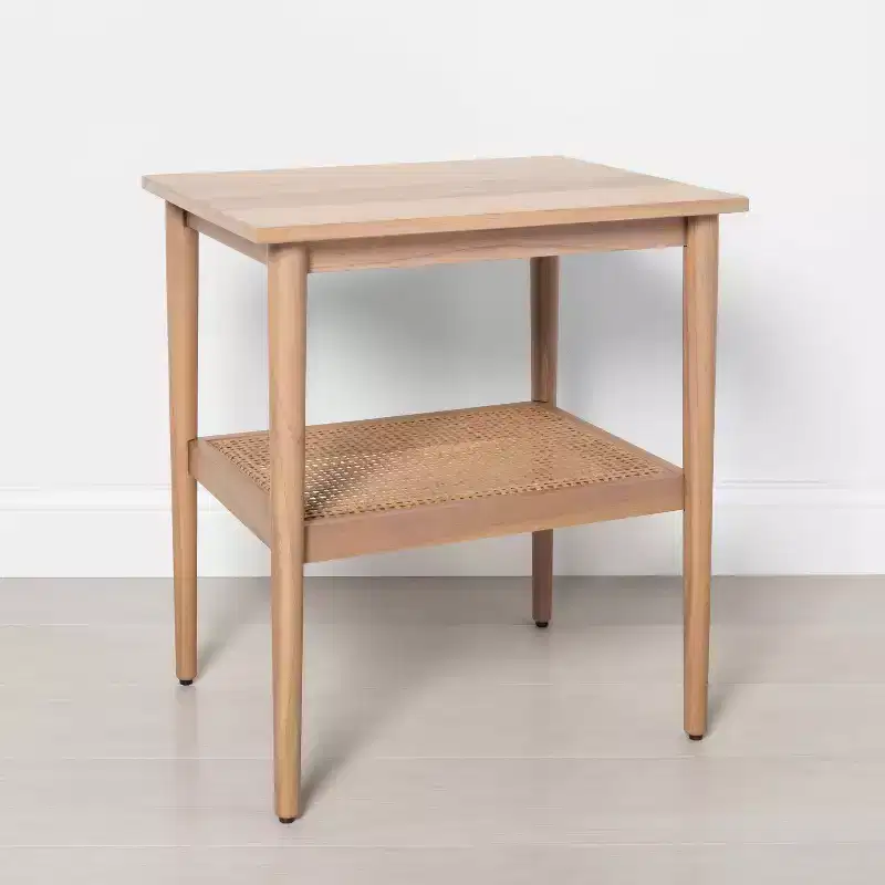Wood & Cane Accent Side Table - Hearth & Hand with Magnolia