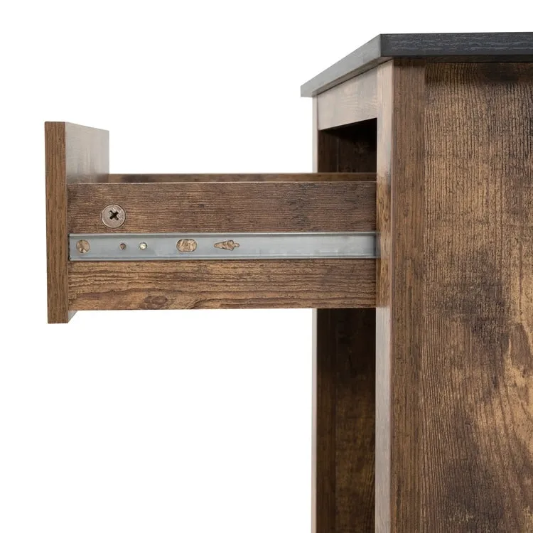 End Table with Drawer and Lower Shelf