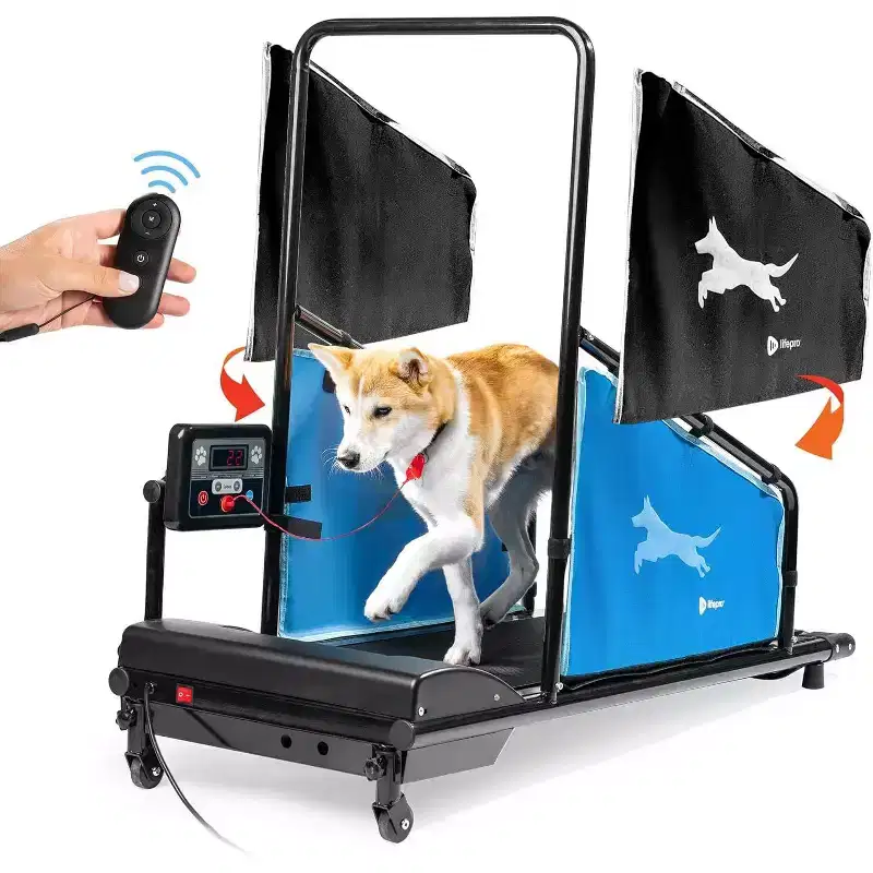 LifePro PawRunner Dog Treadmill for Small & Medium Dogs  Indoor Pet Running Machine up to 130lb, Compact Dog Running Pad for Fitness & Training