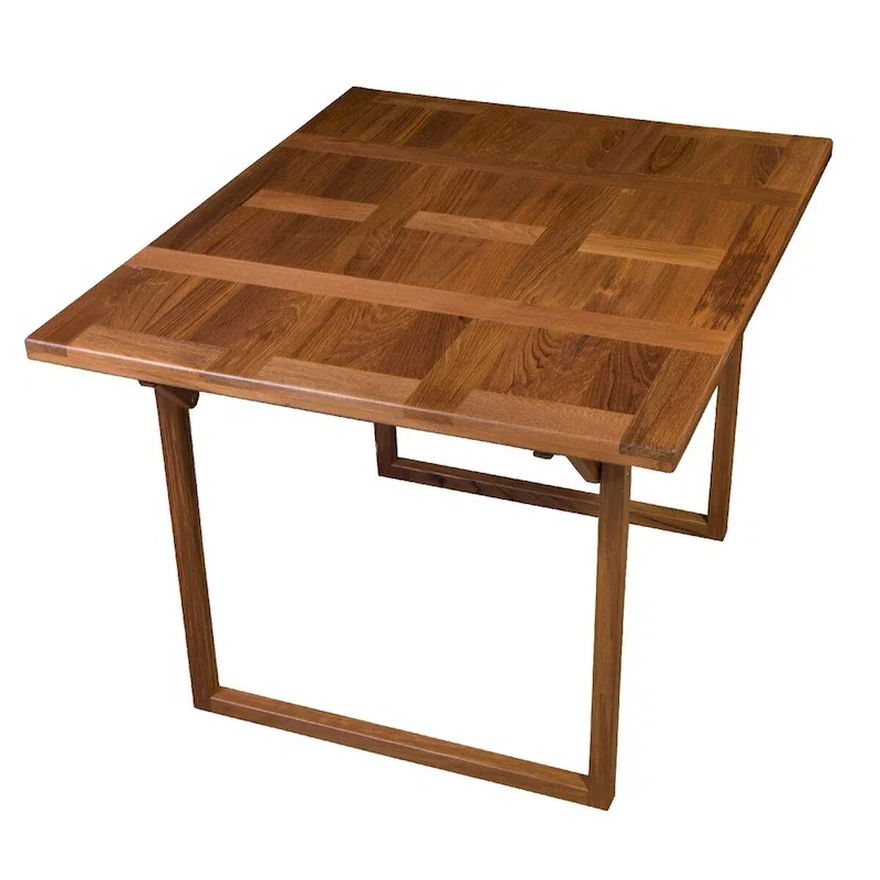 Folding Teak Puzzle Table