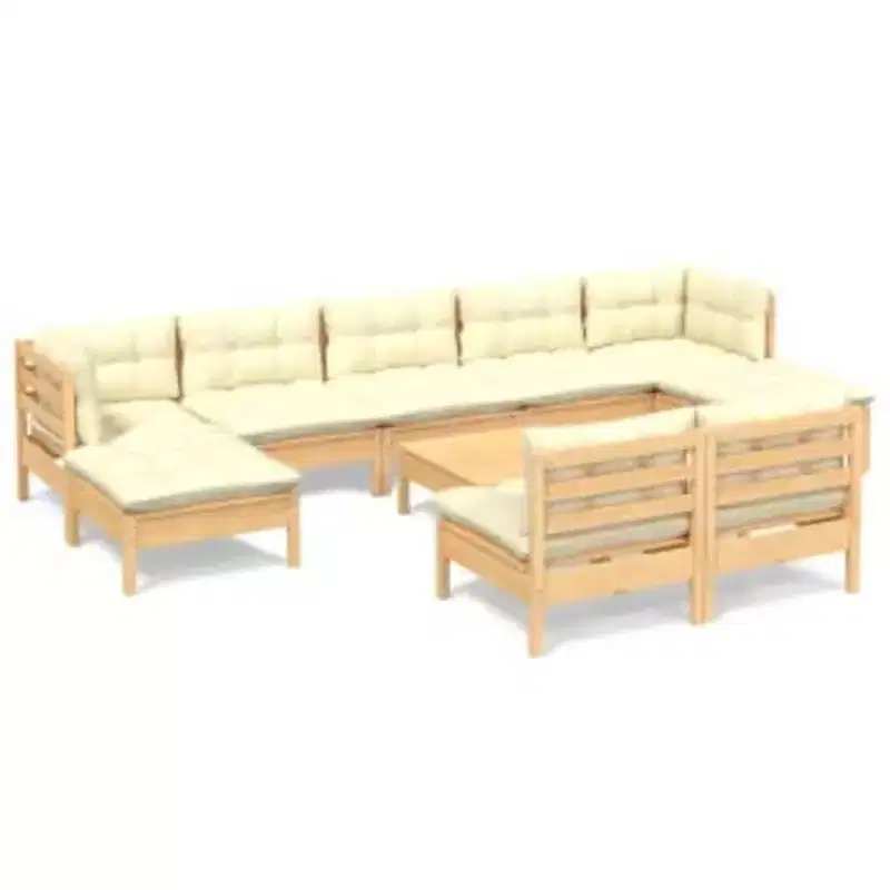 vidaXL Garden Lounge Set with and Cushions