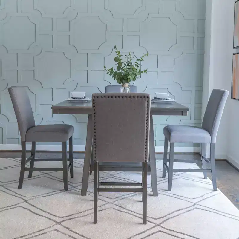 Powell 5pc Barnes Counter Height Dining Set Gray
