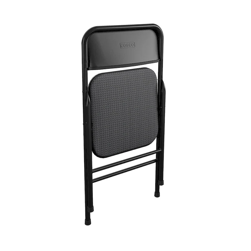 COSCO 5-Piece Folding Vinyl Table and Fabric Chair Set - 5 piece