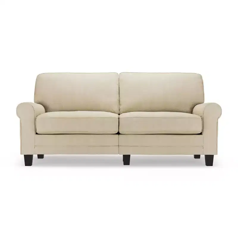73" RTA Copenhagen Collection Sofa Marzipan - Serta: Compact, Easy-Care Upholstery