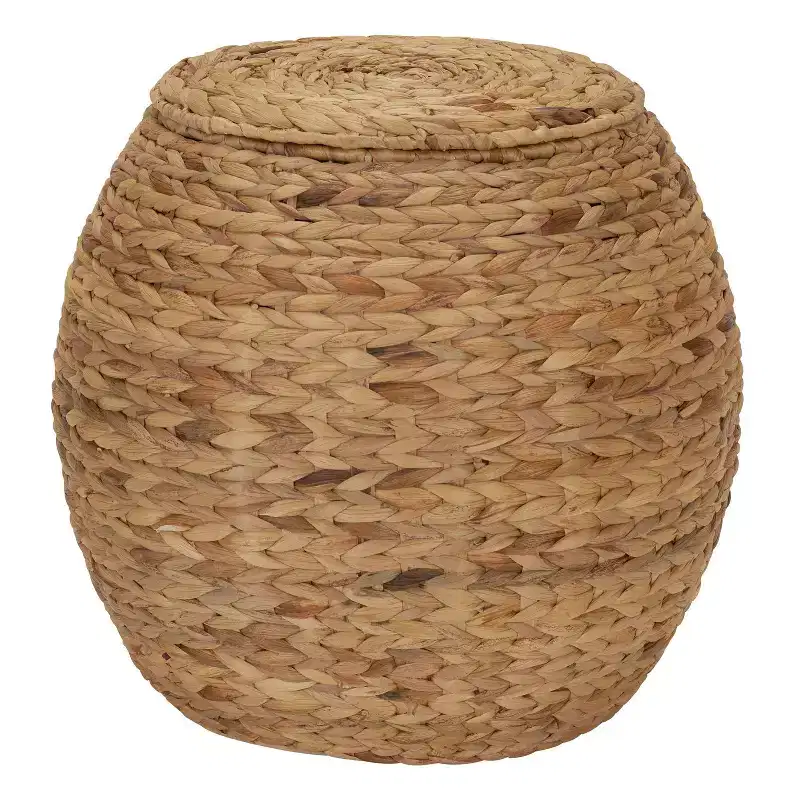 Household Essentials Barrel Wicker Side Table
