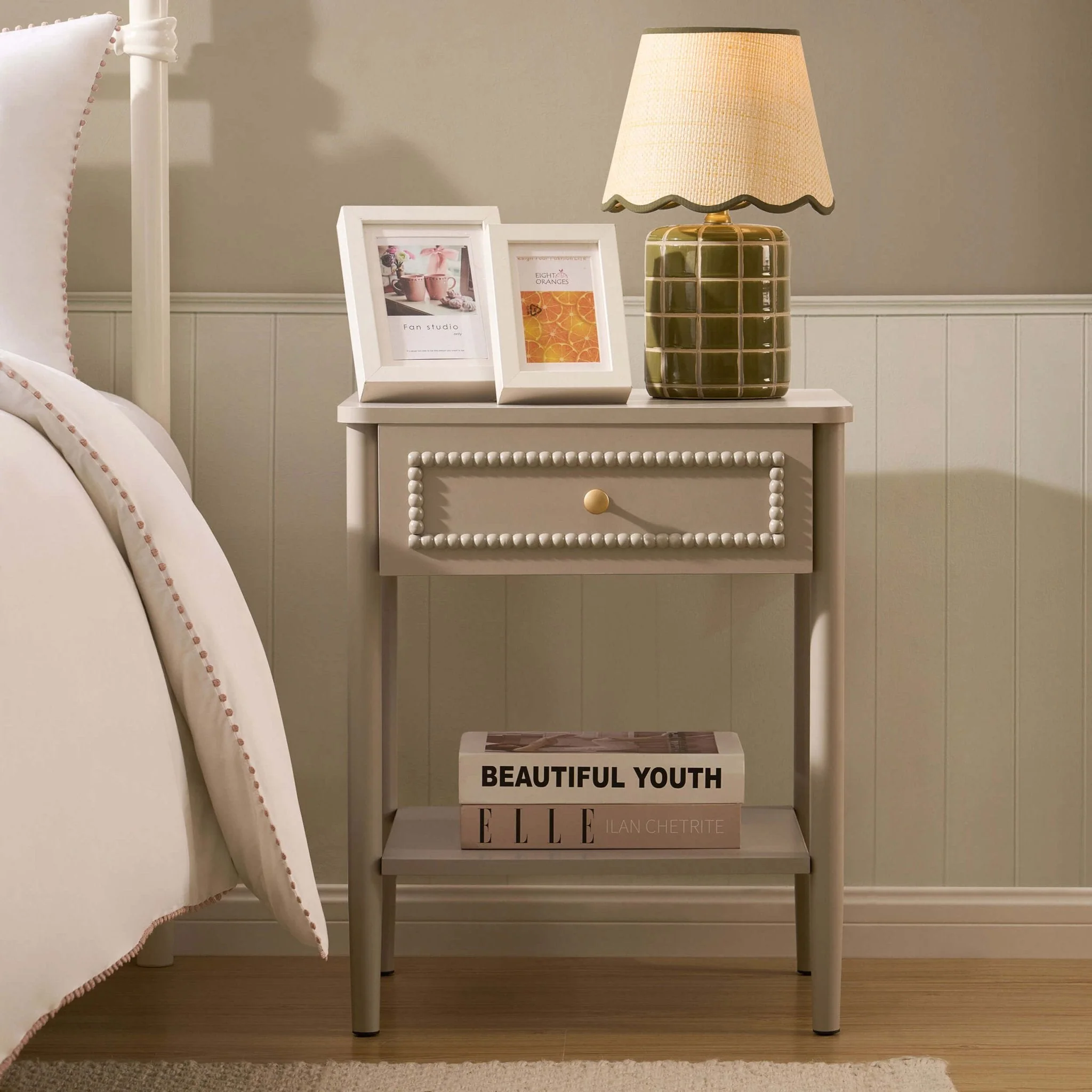 1 Drawer Nightstand - Taupe
