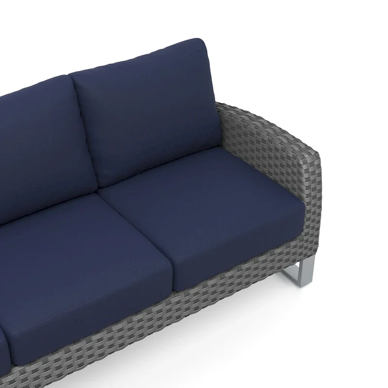 New Classic Furniture Fiji 4-Piece Patio Sofa Set with Sled Base