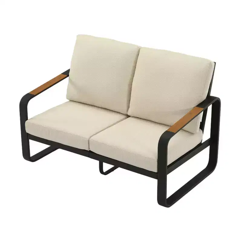 Lantine 54.3'' Wide Outdoor Loveseat Sofa With Removable Cushions