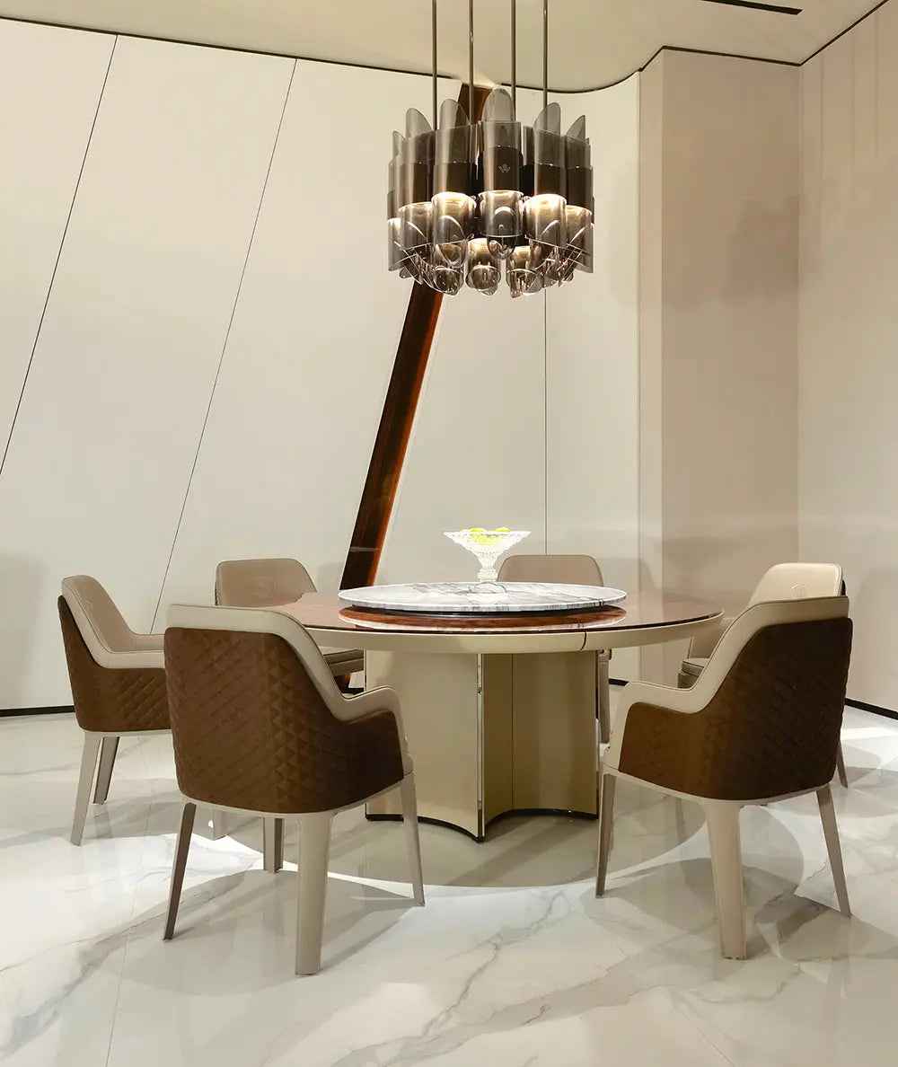 Classic Light Luxury Round Dining Table