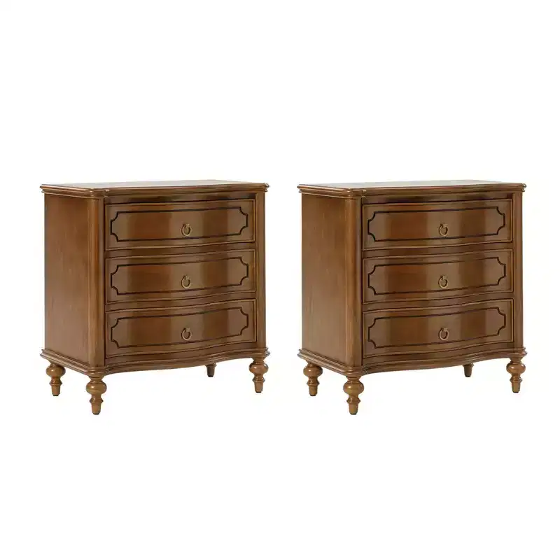 Linus 3-Drawer end table Set of 2| ART OF LIVING DESIGNS