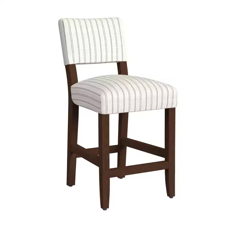 Open Back Counter Height Barstool | Upholstered, 250lb Capacity