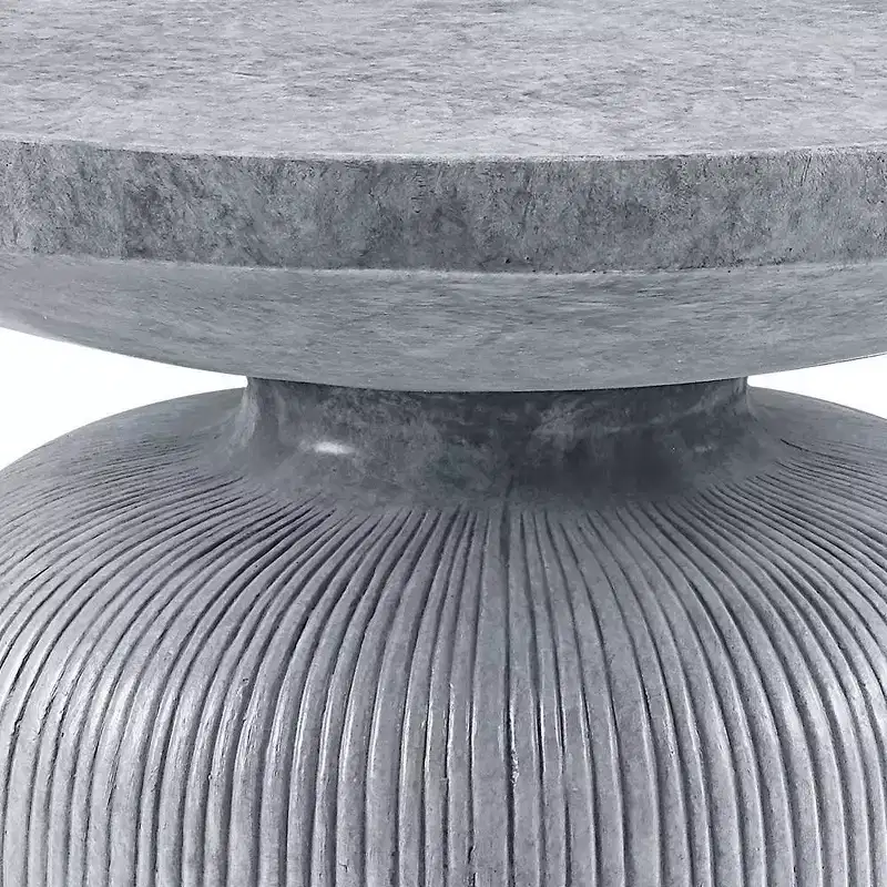 30.12" Laddie Coffee Table Weathered Gray Finish - Acme Furniture