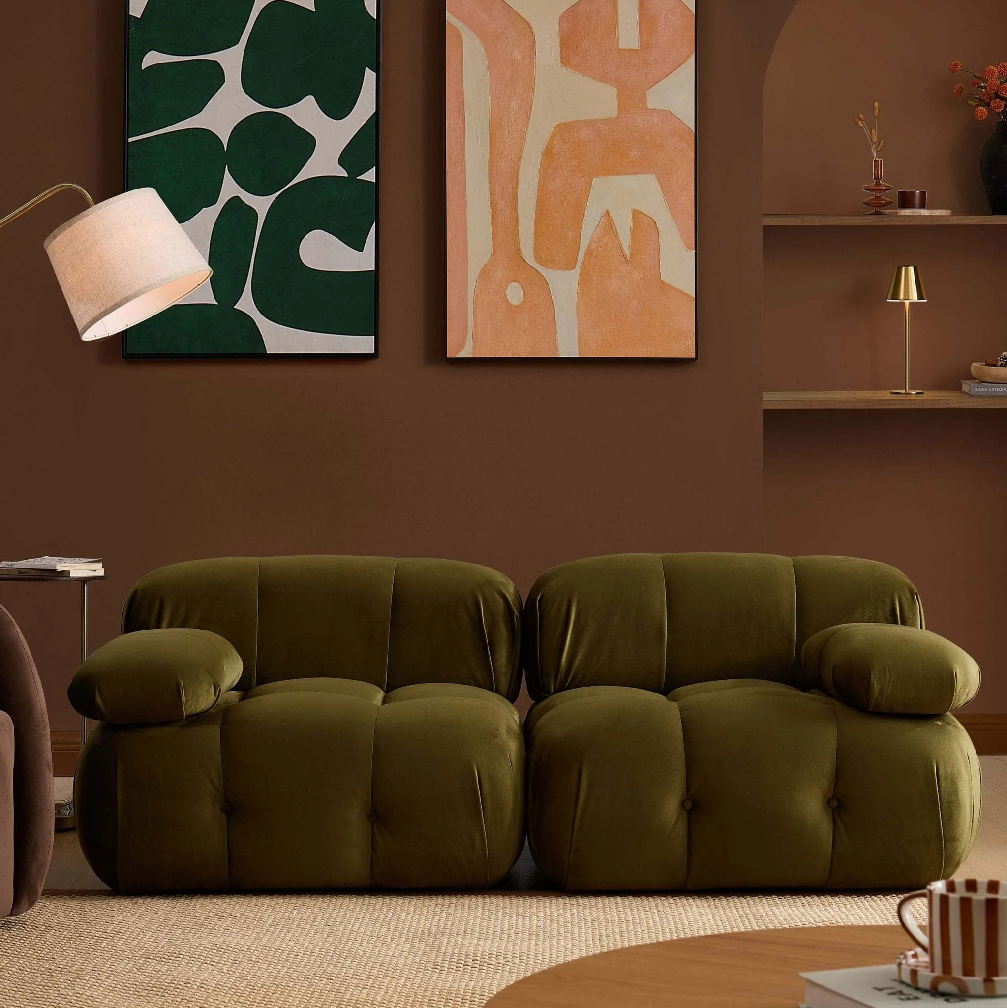 2 Seater Sofa - Rich Green