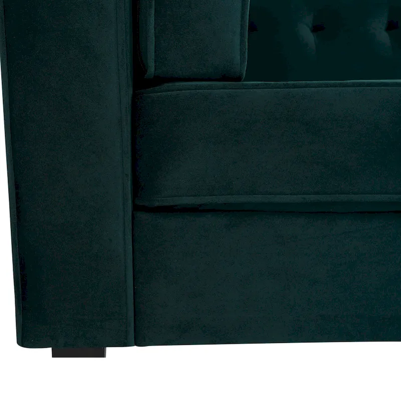 Viola Velvet Cushion 3-Seater Sofa Couch by Christopher Knight Home