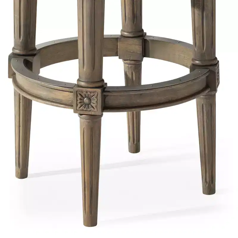 Maven Lane 31 Pullman Backless Swivel Bar Stools with Faux Leather