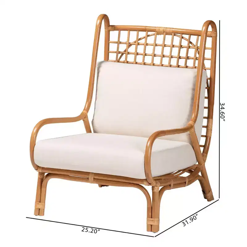 Bali &Rattan Accent Chair Light Honey
