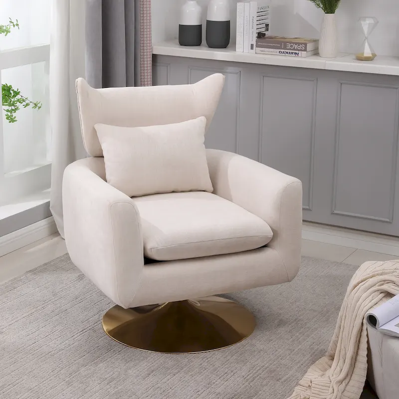 Classic Mid-Century 360-Degree Swivel Accent Chair - 29.20 x 29.90 x 36.60