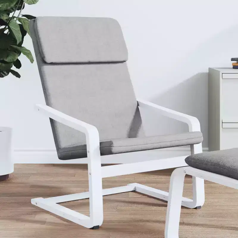 Accent Armchair Relaxing Seating Chair - Light Gray