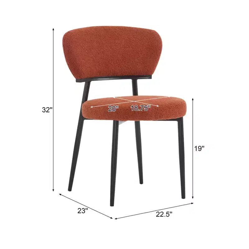 Christopher Knight Home Atrass Upholstered Dining Chair with Metal Legs (Set of 4)