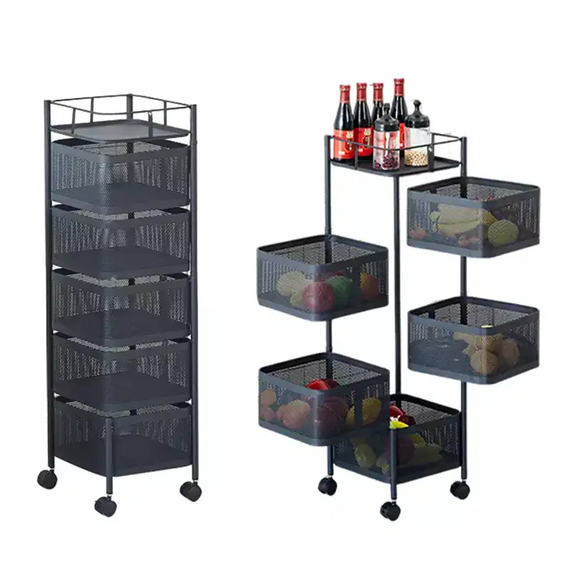 5-Tier Bookshelf with Open Shelves, Industrial Bookcase for Living Room or Home Office