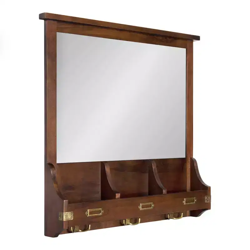 24 x 24 Stallard Functional Wall Mirror - Kate & Laurel All Things Decor