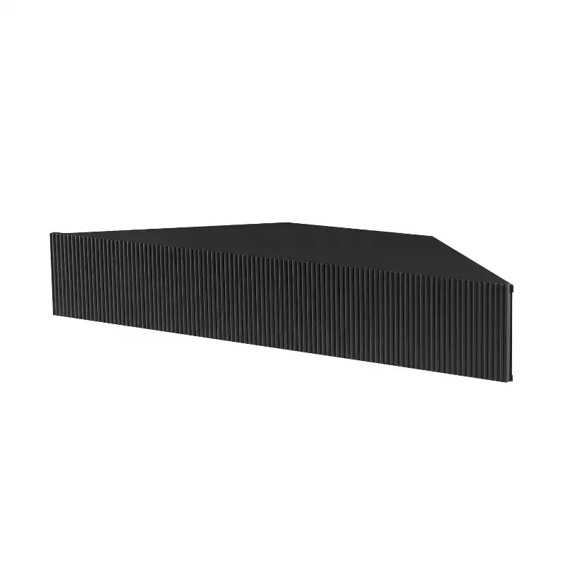 HOMES: Inside + Out Vondal Mid-Century Modern 3 Shelf Corner Floating Console TV Stand for TVs up to 50"