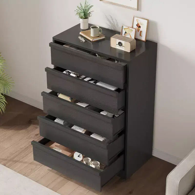 7 Drawer Dresser for Bedroom, 46 Tall Modern Chest of Drawers with Storage, Wooden Dresser Organizer for Entryway,Living Room,Bedroom