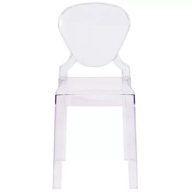 Ghost Chair with Tear Back in Transparent Crystal