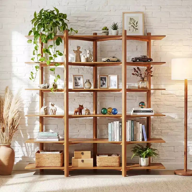 Christopher Knight Home Elliot Modern Wood 6-Tier Open Display Storage Shelf Bookcase