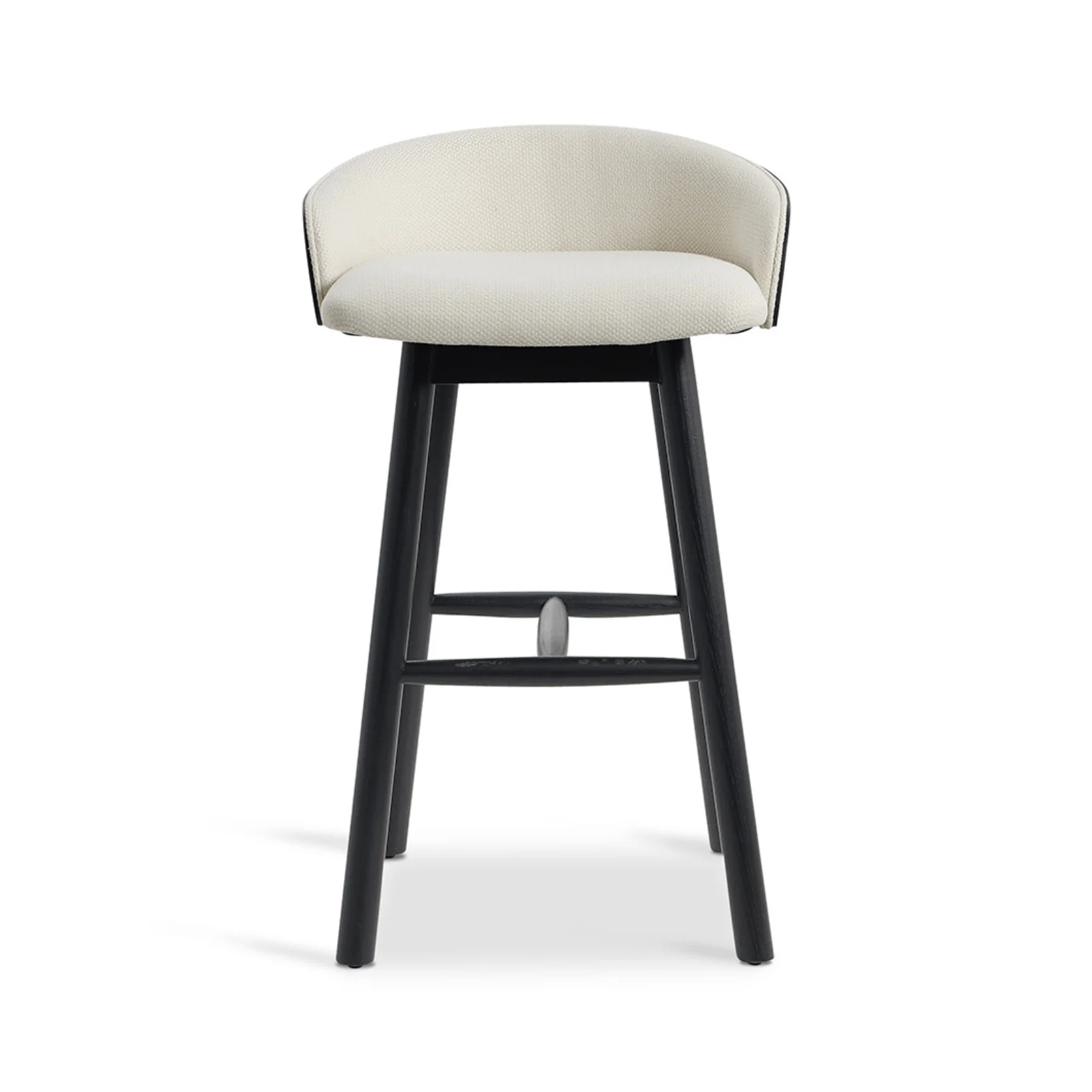 Black ash Ash Barstool with Upholstered for Kitchen