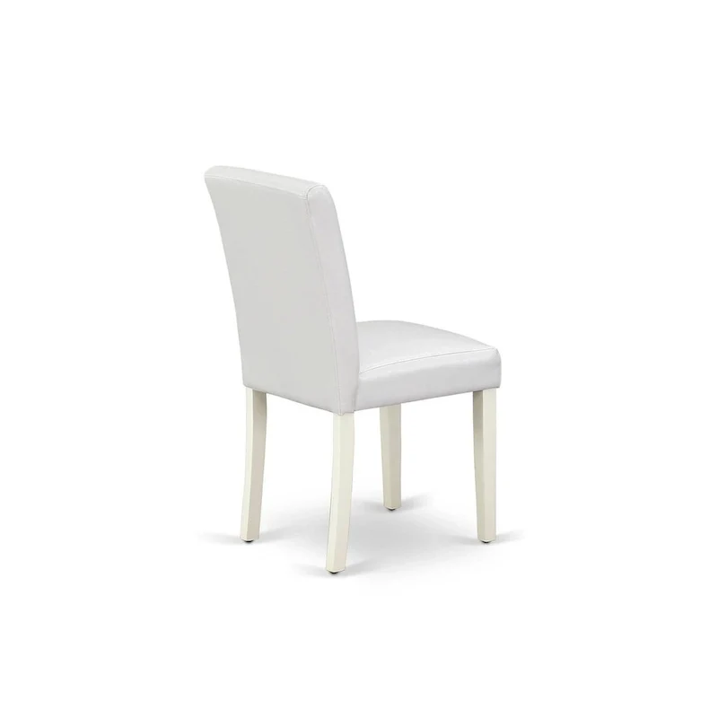 East West Furniture 5 Piece Dinette Set- a Round Dining Table and 4 Parson Dining Chairs, (Finish & Upholstered Option)