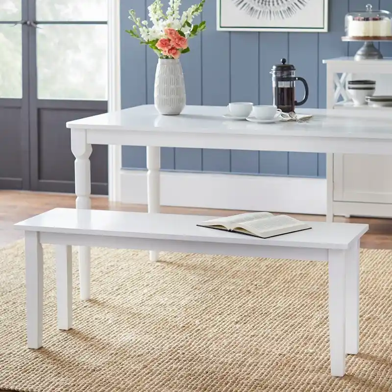 Simple Living 6-piece Virginia Solid Wood Dining Set with Bench