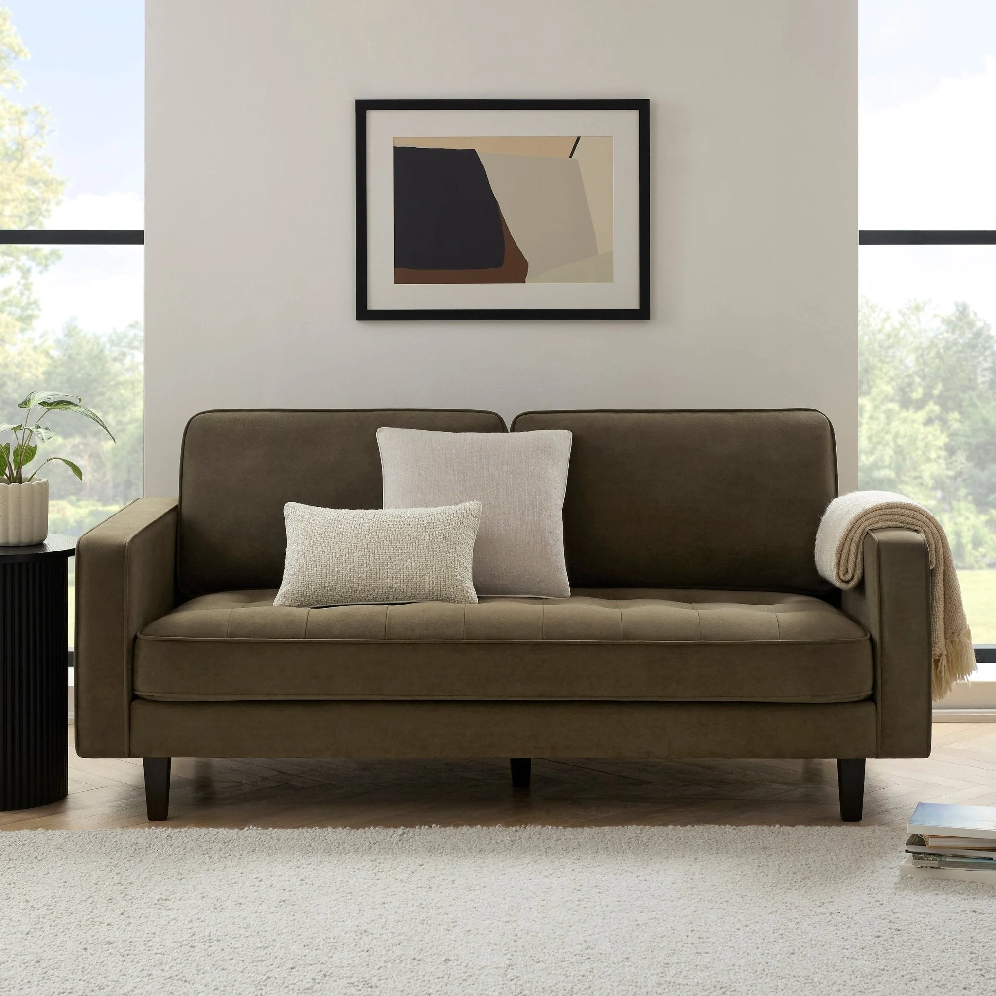 3 Seater Sofa - Olive