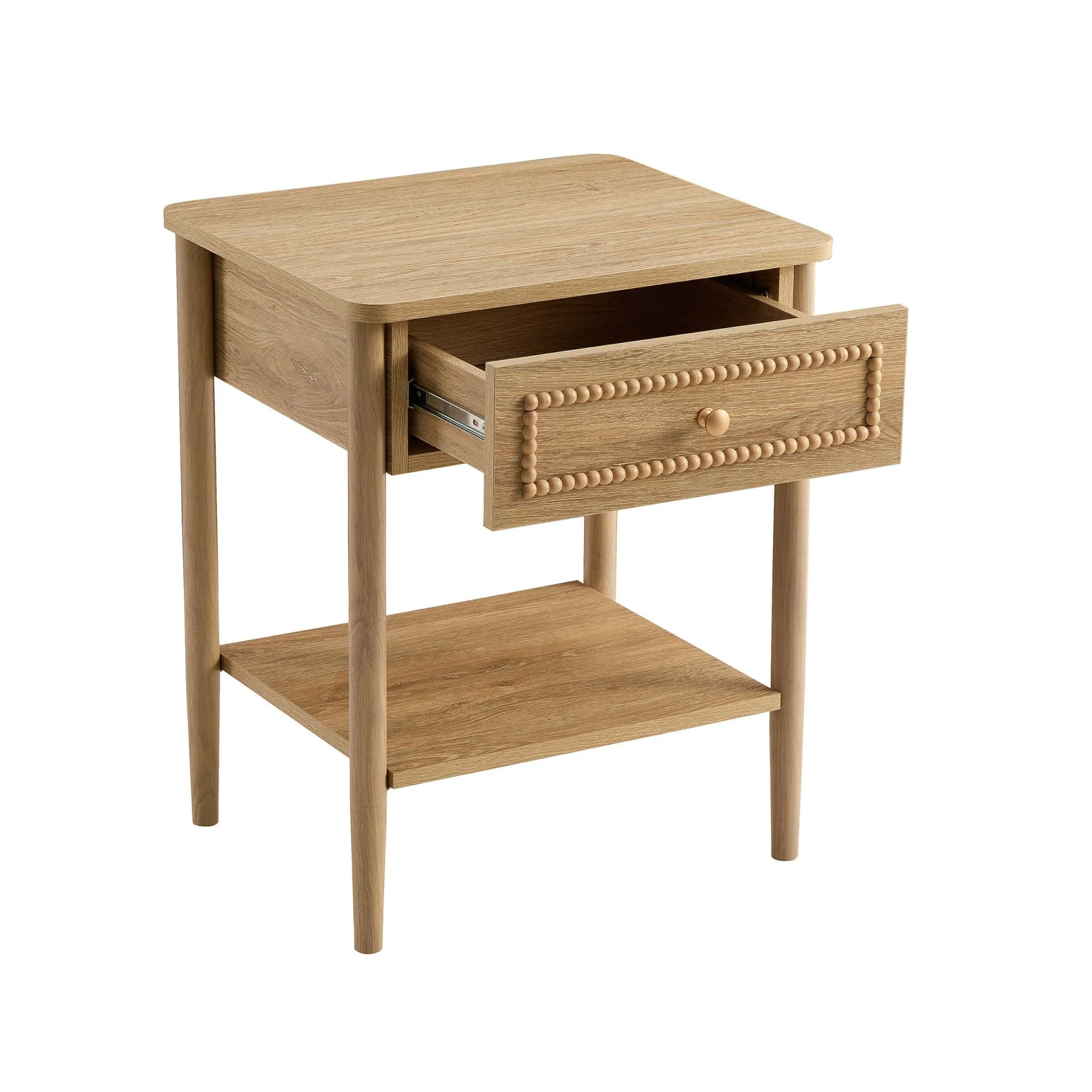 1 Drawer Nightstand - Light Wood