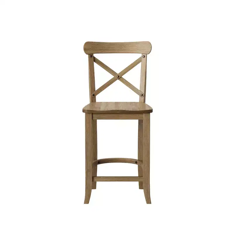 24 Litchfield X-Back Counter Height Barstool with Footrest