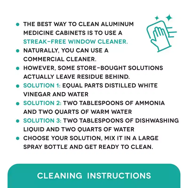 Fine Fixtures Smart Bathroom Medicine Cabinet, Aluminum, Recessed/Surface Mount